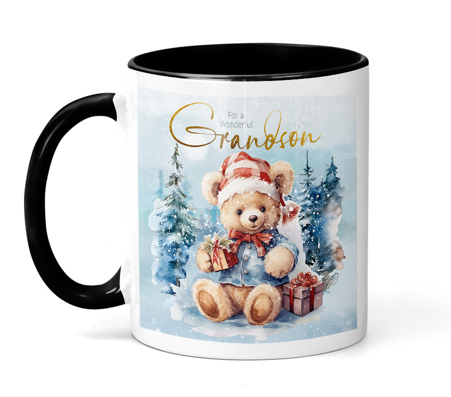 Cute Christmas Cards for Grandchildren - Festive Card Design Double Pack- PNG