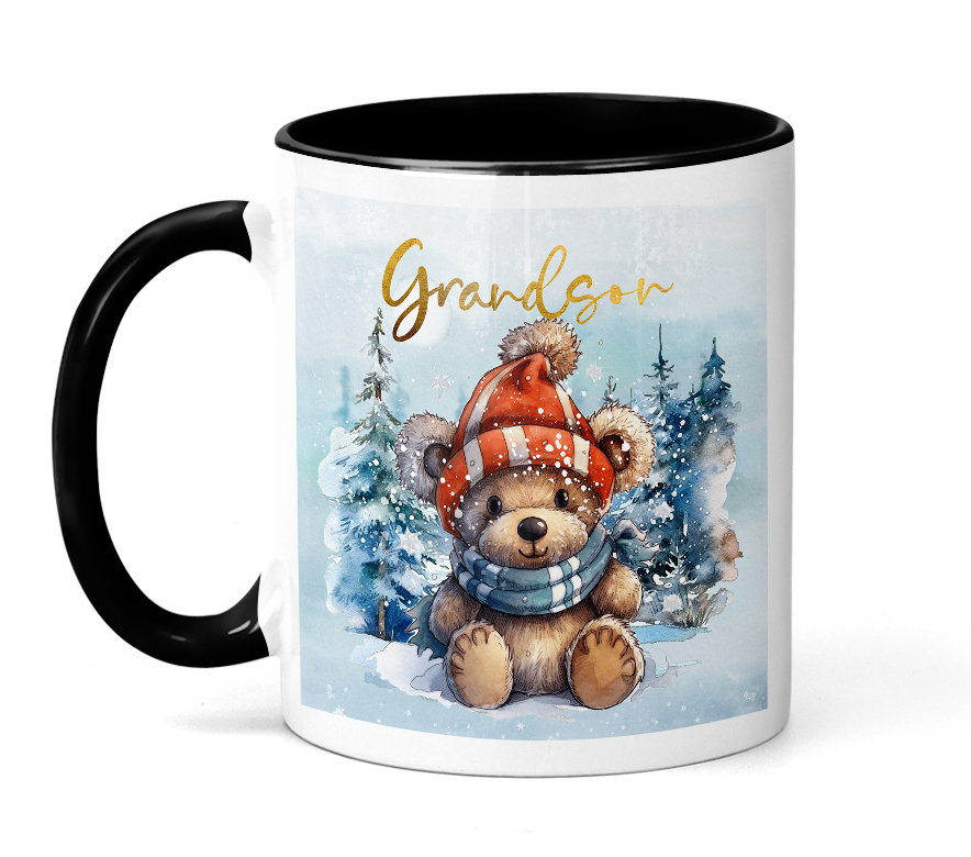 Cute Christmas Cards for Grandchildren - Festive Card Design Double Pack- PNG