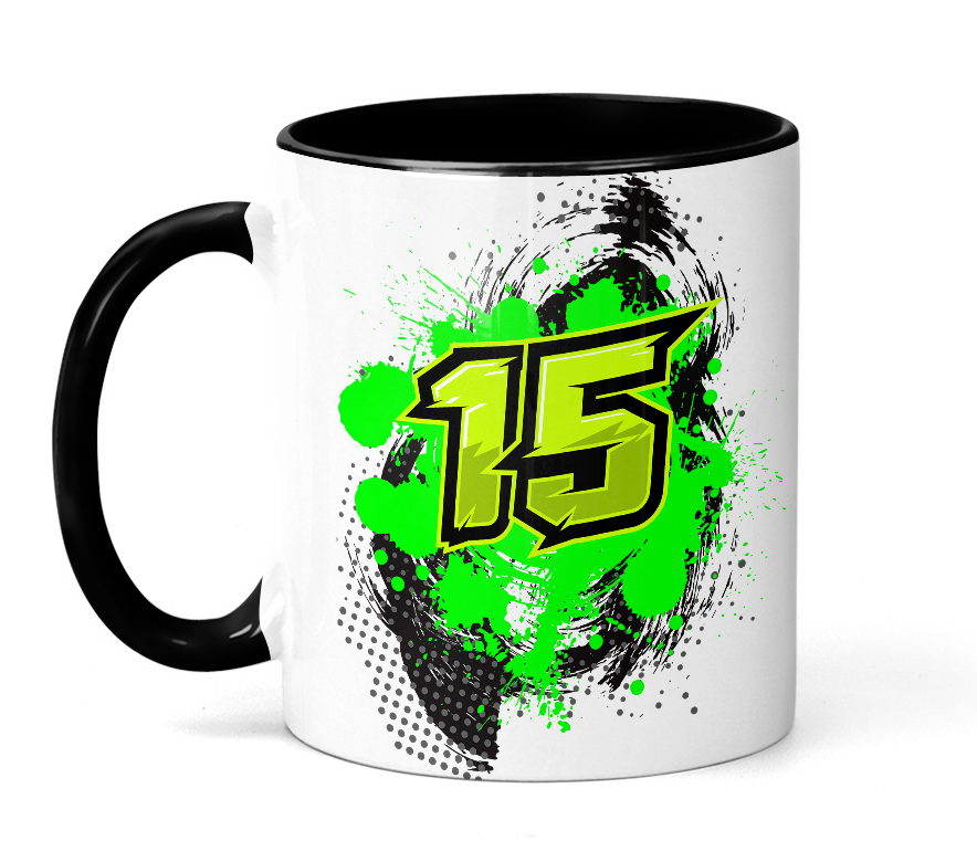 Off Road Race Car Motorbike Scrambler Decal Livery Number 15 Splash Green - Multiuse Transparent PNG