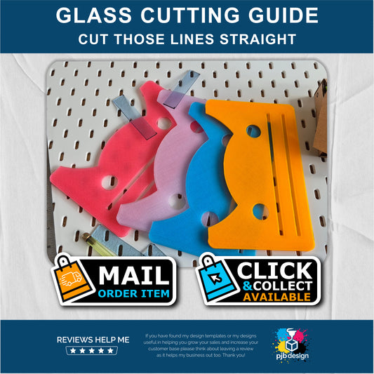 Left & Right Handed Glass Cutting Guide - 3d Printed