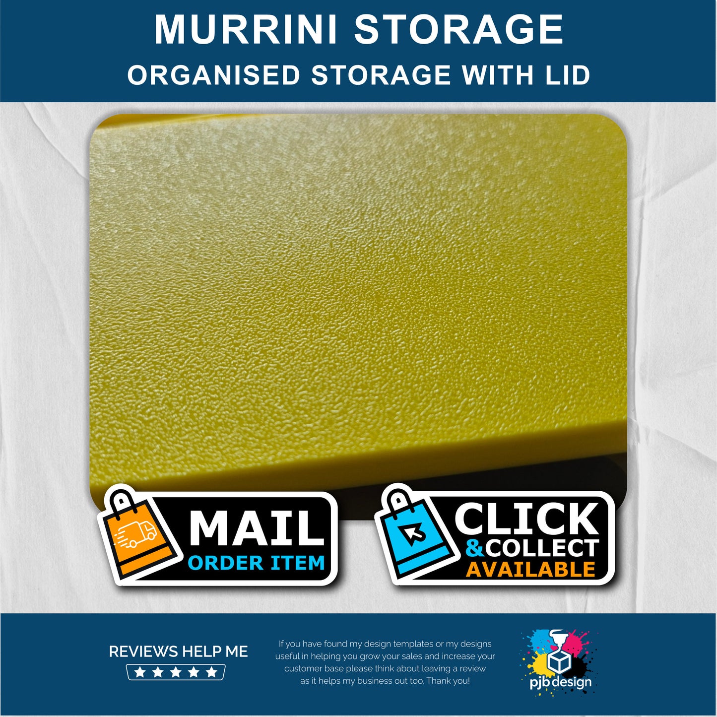 Murrini Storage Box with Sliding Lid - 3d Printed