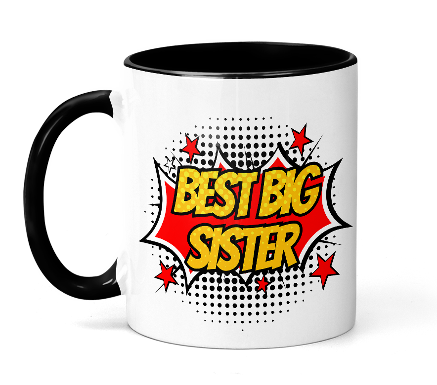 Comic Blast Best Big Sister Multiuse Digital Design - Transparent PNG