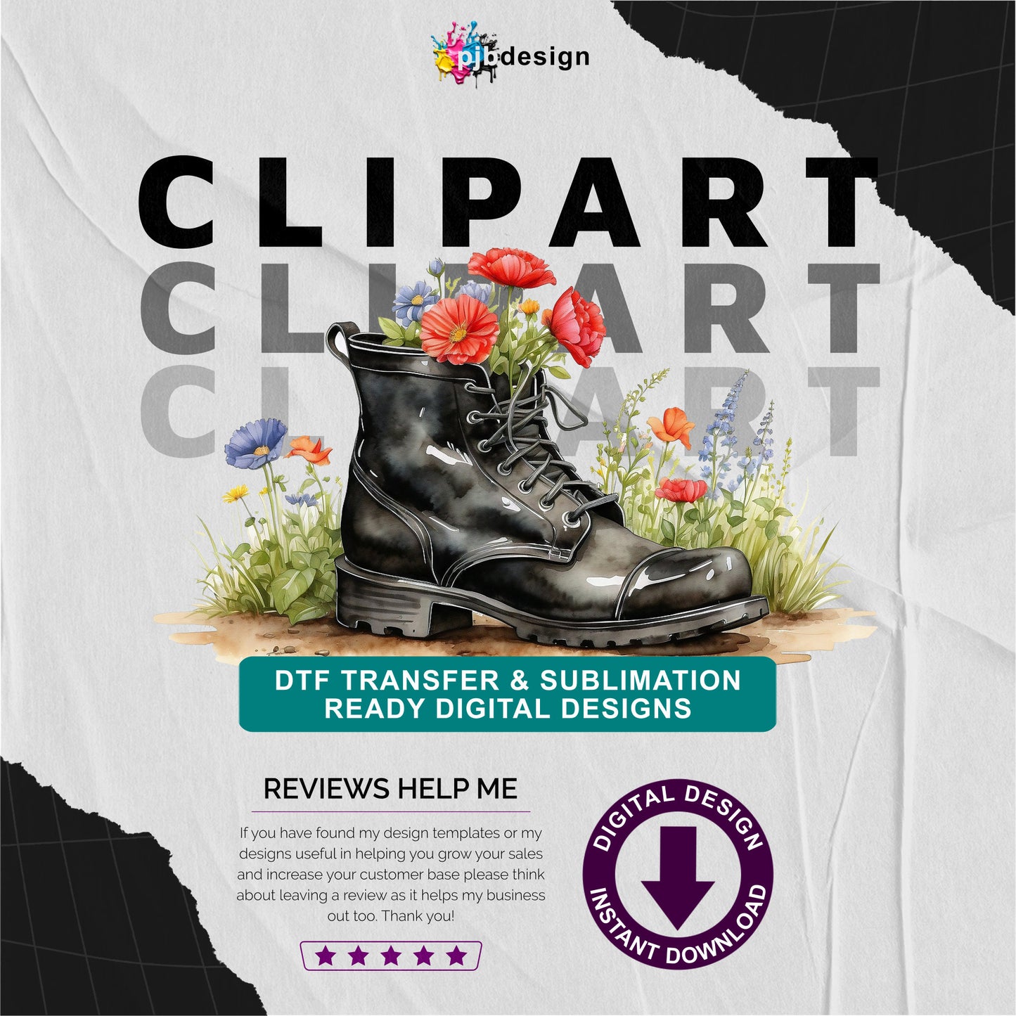Floral Old Boot Gardening Themed Multiuse Design Edited Ai Generated Art 3