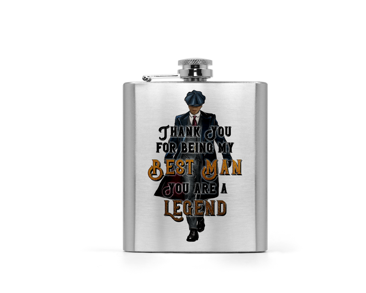 Best Man Elegant 1920's Peaky Blinder Style Design with Centred Text - Transparent PNG