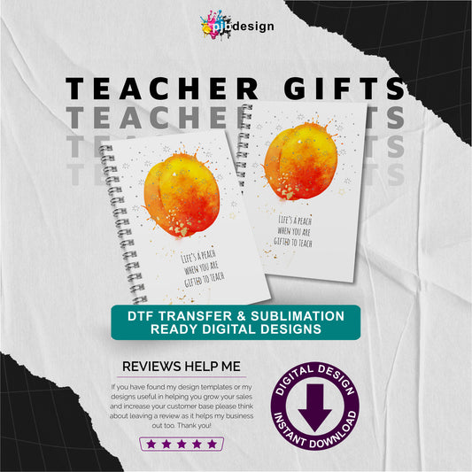 Teacher Notebook / Planner Gifts Peach Themed Best Teacher Appreciation Gifts - Transparent PNG