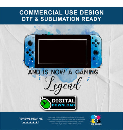 Switch Gaming Legend Controller Style Multiuse Design - Transparent PNG