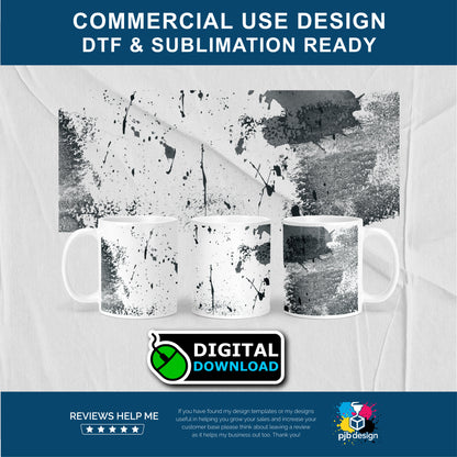 Oil Can Texture Overlay Mug Wrap 13 - Make Your Own Oil Can Mugs - Transparent PNG