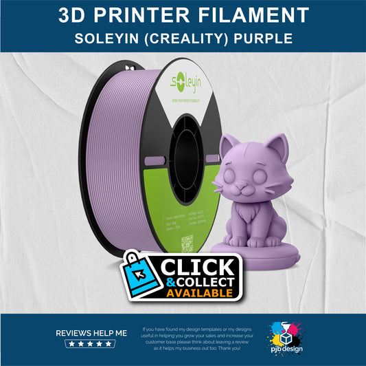 Soleyin Ultra PLA Light Purple - 3D Printer Filament - In Stock Click & Collect