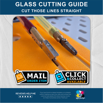 Left & Right Handed Glass Cutting Guide - 3d Printed