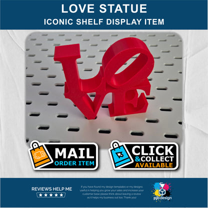 Love Sign Home Decor 3D Printed Sculpture - Gift Idea