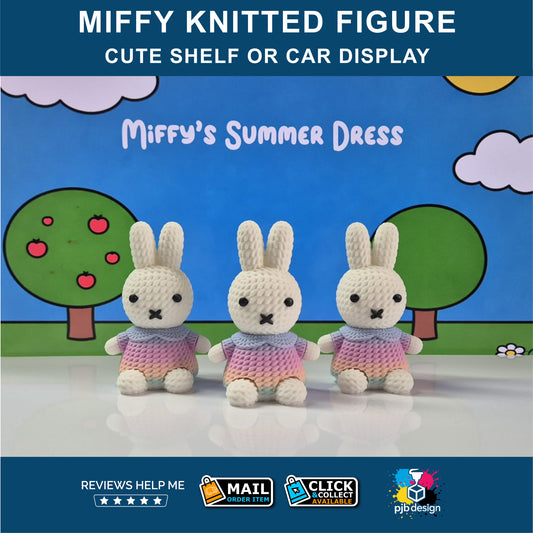 Miffy Knitted Effect Display Figure - 3D Printed