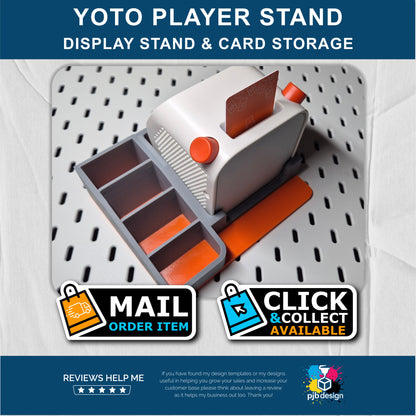Yoto Player Stand and Story Card Storage / Single or Dual Colour Options - 3D Printed