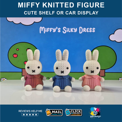 Miffy Knitted Effect Display Figure - 3D Printed