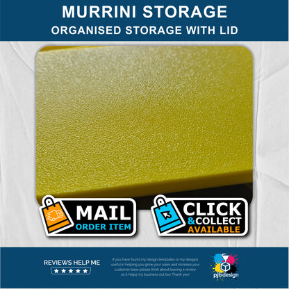 Murrini Storage Box with Sliding Lid - 3d Printed