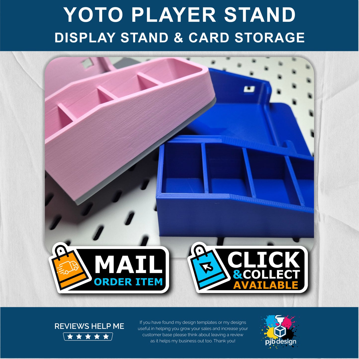 Yoto Player Stand and Story Card Storage / Single or Dual Colour Options - 3D Printed