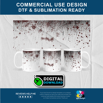 Oil Can Texture Overlay Mug Wrap 6 - Make Your Own Oil Can Mugs - Transparent PNG