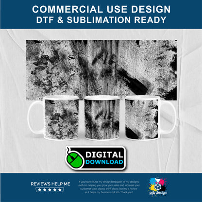 Oil Can Texture Overlay Mug Wrap 7 - Make Your Own Oil Can Mugs - Transparent PNG