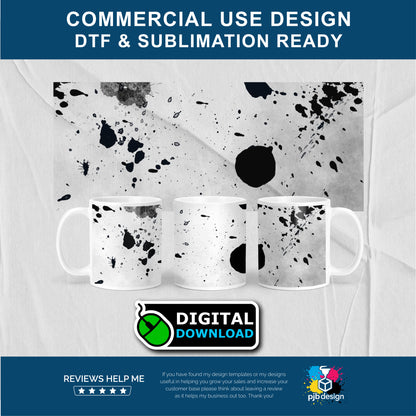 Oil Can Texture Overlay Mug Wrap 9 - Make Your Own Oil Can Mugs - Transparent PNG