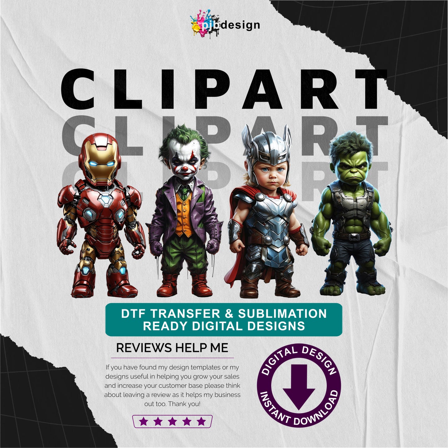 16 Mini SuperheroThemed Multiuse Design Edited Ai Generated Art