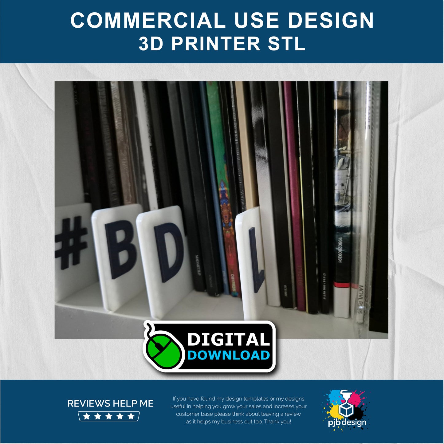 Vinyl Record or CD Organising Dividers / Christmas & Birthday Gifts / 3D Printer STL