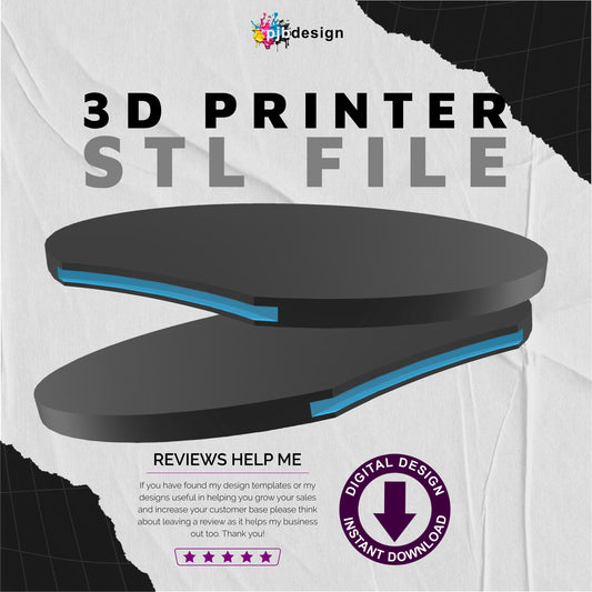 Mouse Ear Shell Solid 3d Printer STL - Vacation Mouse Ears for Headbands - Print at Home