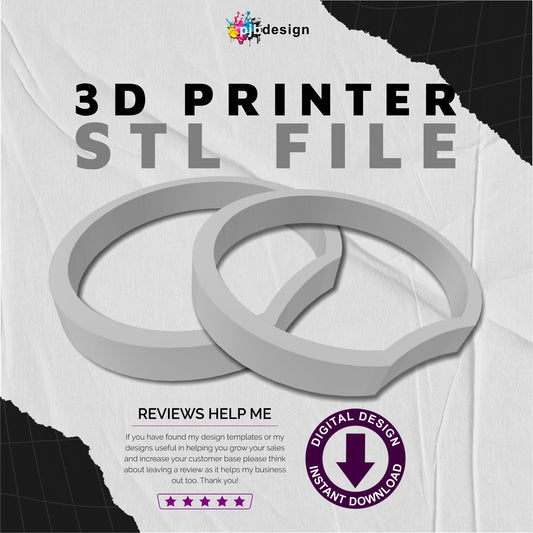 Mouse Ear Shell 3d Printer STL - Vacation Mouse Ears for Headbands - Print at Home