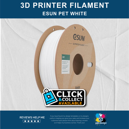 ESUN PET White- 3D Printer Filament - In Stock Click & Collect