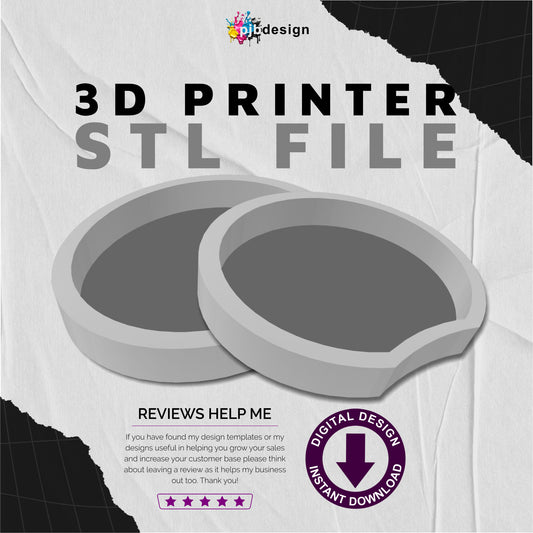 Mouse Ear Shell Solid Back 3d Printer STL - Vacation Mouse Ears for Headbands - Print at Home