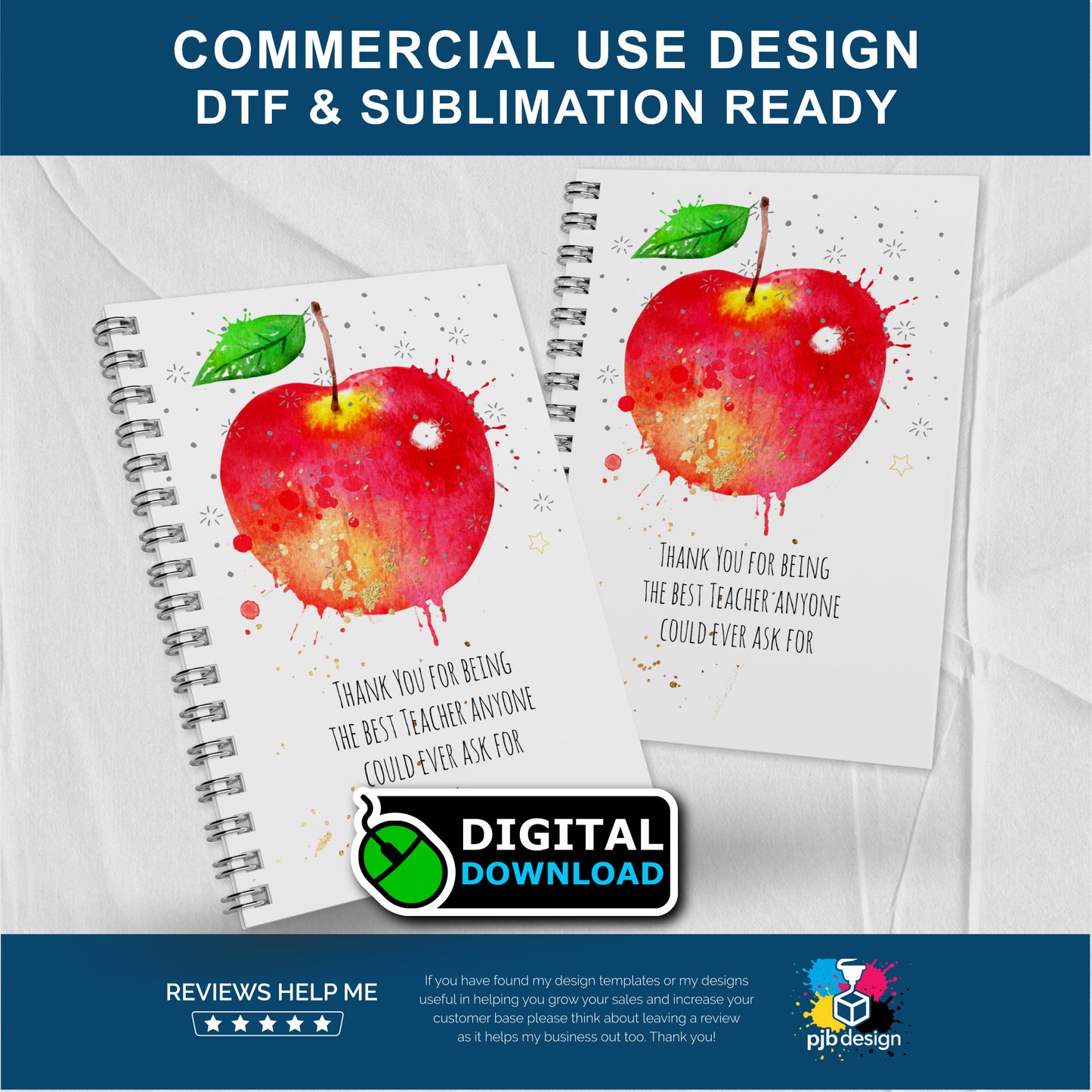 Teacher Notebook / Planner Gifts Red Apple Themed Best Teacher Appreciation Gifts - Transparent PNG