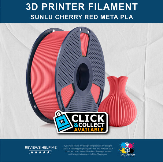 Sunlu META PLA Cherry Red - 3D Printer Filament - In Stock Click & Collect