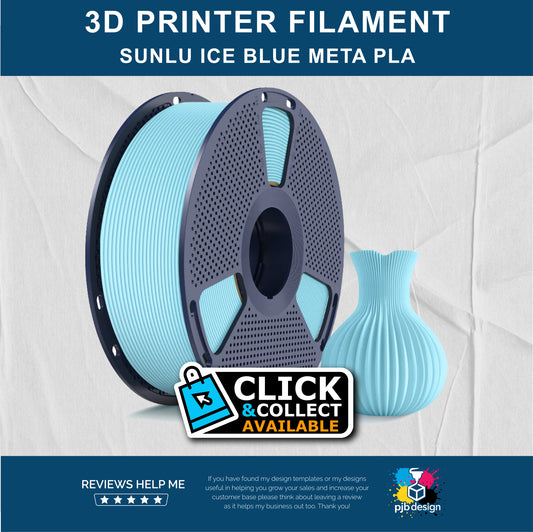 Sunlu META PLA Ice Blue - 3D Printer Filament - In Stock Click & Collect