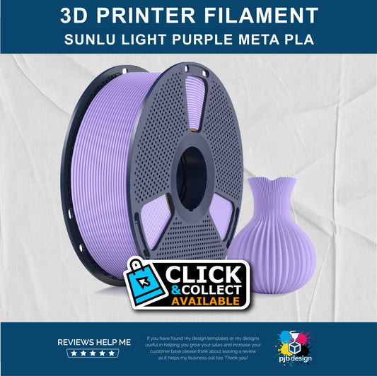 Sunlu META PLA Light Purple - 3D Printer Filament - In Stock Click & Collect