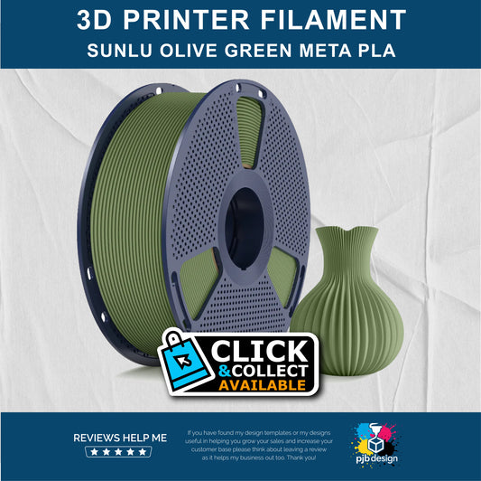 Sunlu META PLA Olive - 3D Printer Filament - In Stock Click & Collect