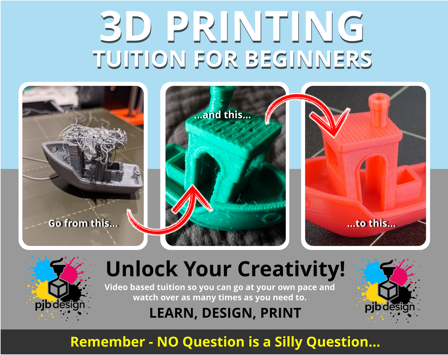 Basic Beginners Tuition - Introduction to 3D printing and Slicer Software