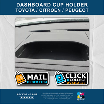 Cup Holder for Toyota Proace Verso, Citroen Dispatch, Peugoet Expert, Fiat Scudo & Vauxhall Vivaro