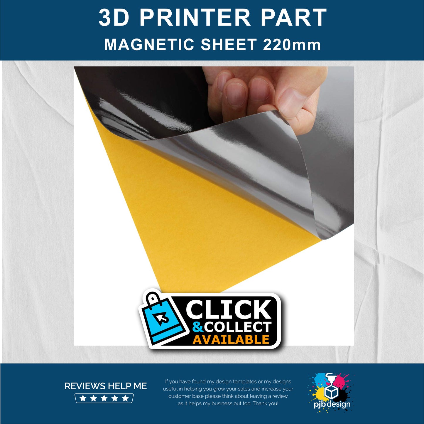 Metalic Bed Adhesive Sticker 220mm - In Stock Click & Collect