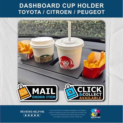 Cup Holder for Toyota Proace Verso, Citroen Dispatch, Peugoet Expert, Fiat Scudo & Vauxhall Vivaro