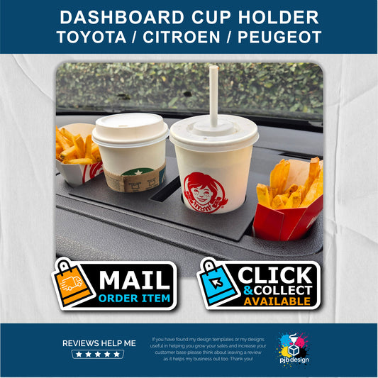 Cup Holder for Toyota Proace Verso, Citroen Dispatch, Peugoet Expert, Fiat Scudo & Vauxhall Vivaro