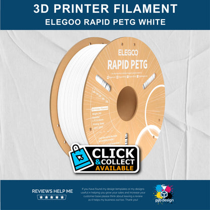 Elegoo HS PETG White - 3D Printer Filament - In Stock Click & Collect