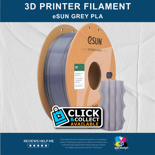 eSUN PLA Grey - 3D Printer Filament - In Stock Click & Collect