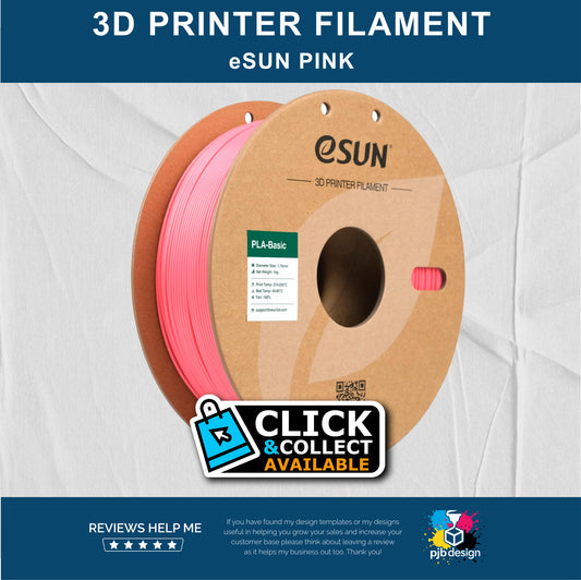 eSUN PLA Pink - 3D Printer Filament - In Stock Click & Collect