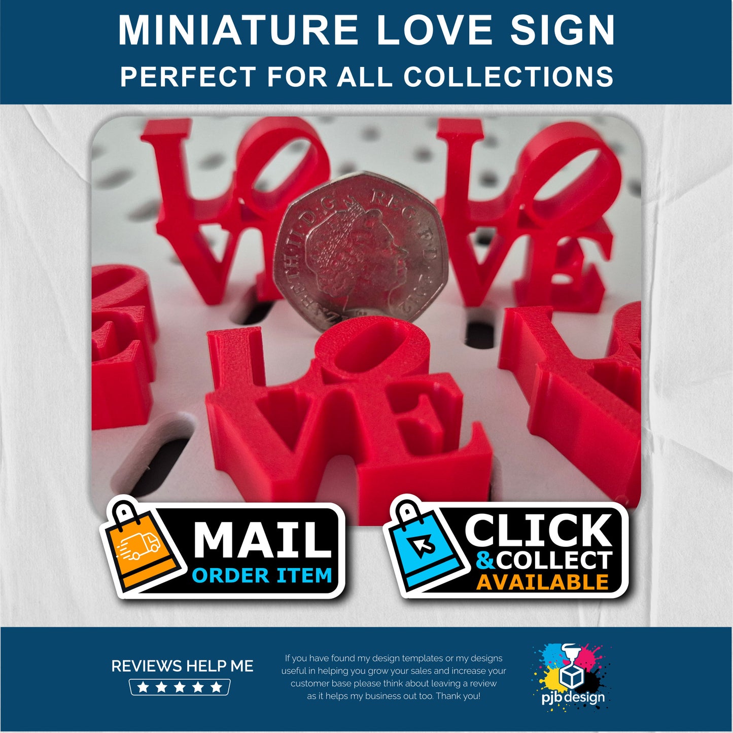 Love Sign Home Decor 3D Printed Sculpture - Gift Idea