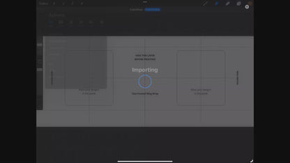 Procreate 12oz Enamel Mug Layout Design Template - 24cm Pre-cut