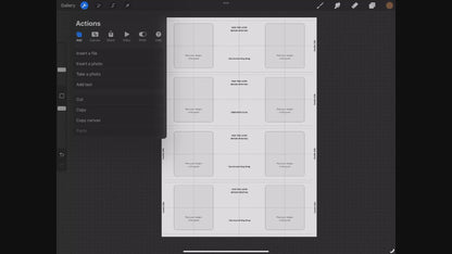 Procreate 12oz Enamel Mug Layout Design Template - A4 Page