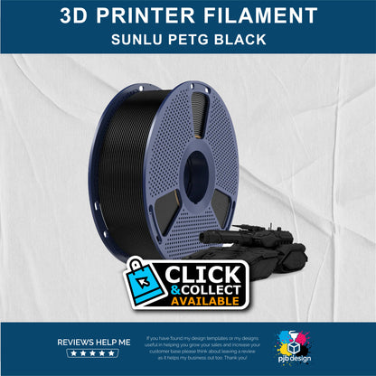 Sunlu HS PETG Black - 3D Printer Filament - In Stock Click & Collect