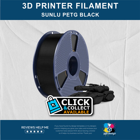 Sunlu HS PETG Black - 3D Printer Filament - In Stock Click & Collect