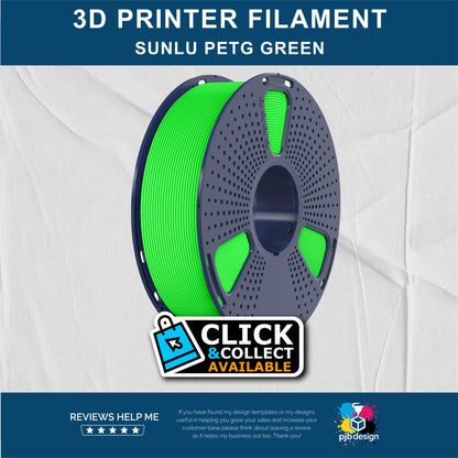 Sunlu HS PETG Green - 3D Printer Filament - In Stock Click & Collect