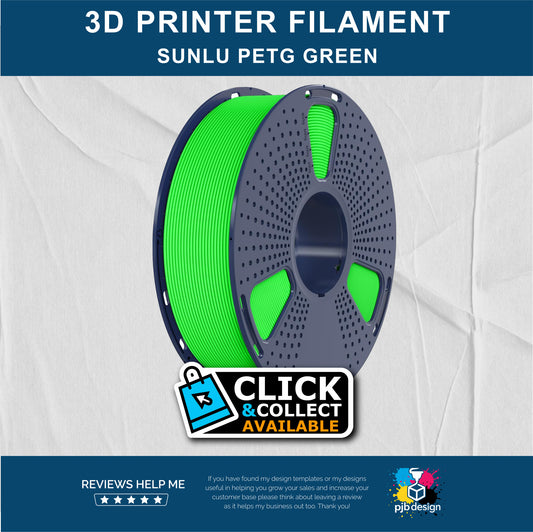 Sunlu HS PETG Green - 3D Printer Filament - In Stock Click & Collect