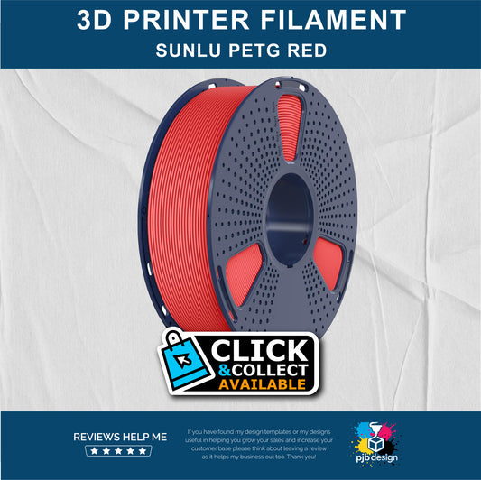 Sunlu HS PETG Red - 3D Printer Filament - In Stock Click & Collect