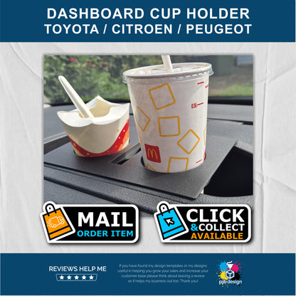 Cup Holder for Toyota Proace Verso, Citroen Dispatch, Peugoet Expert, Fiat Scudo & Vauxhall Vivaro